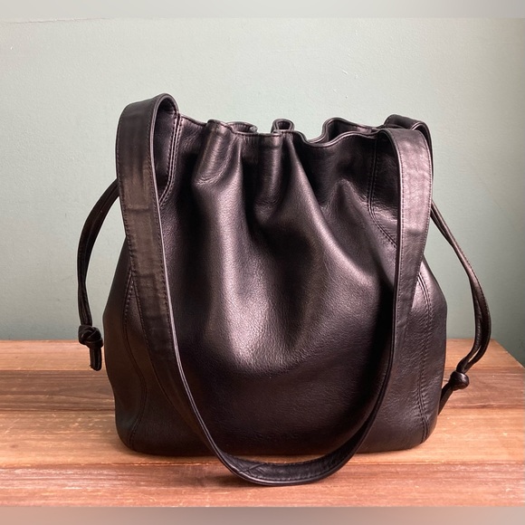 Vintage Coach Lexington Drawstring Leather Bag Italy - Picture 2 of 13